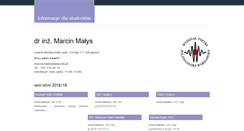 Desktop Screenshot of malys.if.pw.edu.pl