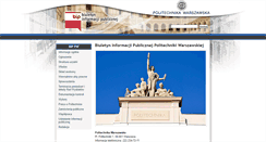 Desktop Screenshot of bip.pw.edu.pl