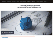Tablet Screenshot of doktoranci.mchtr.pw.edu.pl