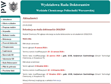 Tablet Screenshot of doktoranci.ch.pw.edu.pl