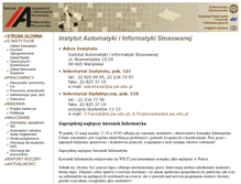 Tablet Screenshot of ia.pw.edu.pl