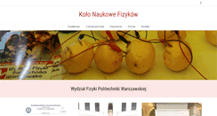 Desktop Screenshot of knf.pw.edu.pl