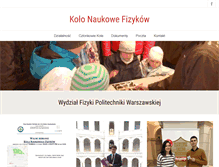Tablet Screenshot of knf.pw.edu.pl