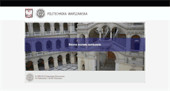 Desktop Screenshot of mpw.pw.edu.pl
