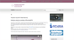 Desktop Screenshot of inmat.pw.edu.pl