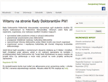 Tablet Screenshot of doktoranci.pw.edu.pl