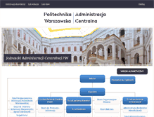 Tablet Screenshot of ca.pw.edu.pl