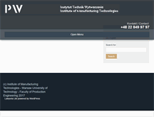 Tablet Screenshot of itw.wip.pw.edu.pl