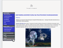 Tablet Screenshot of biomed.pw.edu.pl