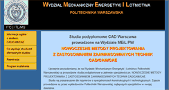 Desktop Screenshot of cad.meil.pw.edu.pl
