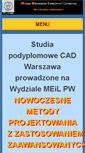 Mobile Screenshot of cad.meil.pw.edu.pl