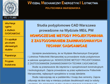 Tablet Screenshot of cad.meil.pw.edu.pl