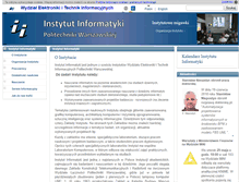 Tablet Screenshot of ii.pw.edu.pl